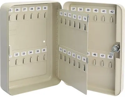 Produktbild von Schlüsselkasten mit 20 Haken, blau, 38210