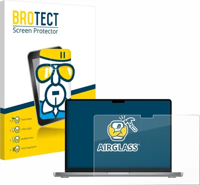 Produktbild von BROTECT Schutzglas für Apple MacBook Pro 14" 2021 Schutzfolie Panzer Folie Glas Display Schutz klar