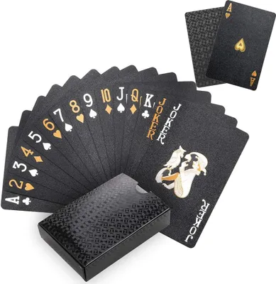 Imagen del producto de Cartas de póker de plástico resistente al agua, juego de 54 cartas, para póker y otros juegos de cartas