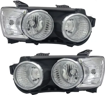 Produktbild von TYC Scheinwerfer Set für Chevrolet Aveo T300 ab 11- H1 H7 Schwarz Chrom LWR