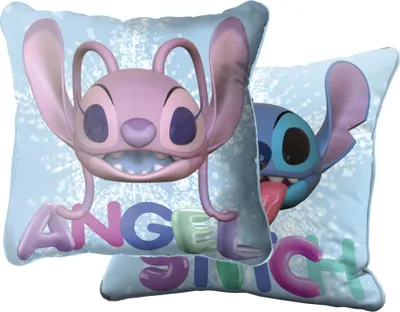 Zdjęcie produktu dla Poduszka Lilo & Stitch Angel and Stitch 40x40cm przytulna poduszka pasująca do pościeli