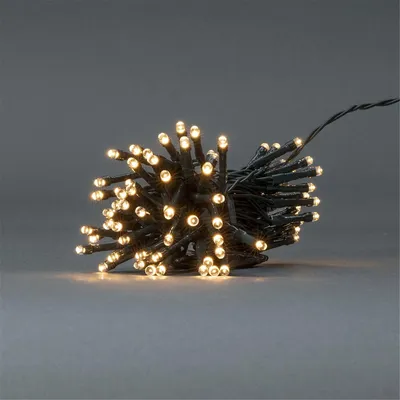 Obrázek produktu pro Vánoční osvětlení | Řetězec | 96 LED diod | Teplá bílá | 7,20 m | Světelné efekty: 7 | Vnitřní nebo venkovní | Napájení z baterie