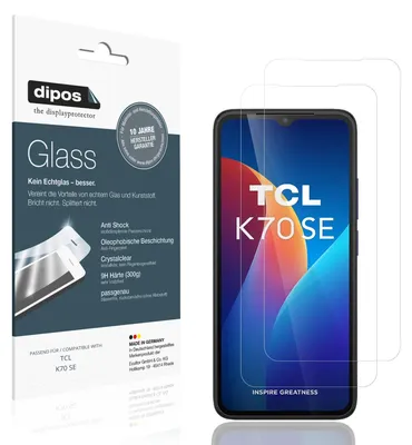 Image de 2x Protection ecrán pour TCL K70 SE Verre souple Film Protecteur 9H dipos