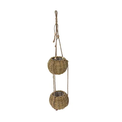 Zdjęcie produktu dla Wisząca doniczka na dwa kwiaty, 72 cm