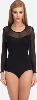 Produktbild von Merry Style Damen Langarm Body VBD15 (Schwarz3, M)