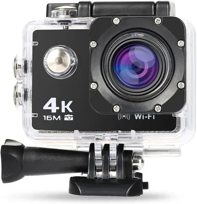 Obrázok produktu pre akčná kamera 4K WiFi, 16MP vodotesná športová kamera Kamera na prilbu s 2 dobíjacími batériami 170° ultra široký uhol záberu