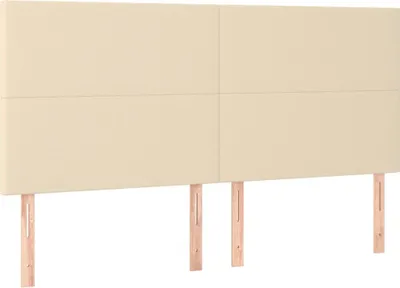 Obrázok produktu pre vidaXL Čelo postele krémové 200 x 5 x 118/128 cm látka