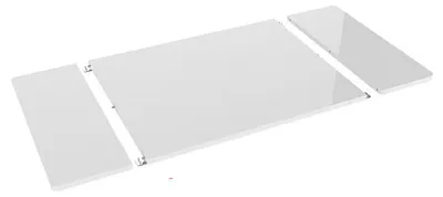 Immagine prodotto di Piano del tavolo PR1608-White, composto da 3 pezzi, 160 x 80 cm, bianco