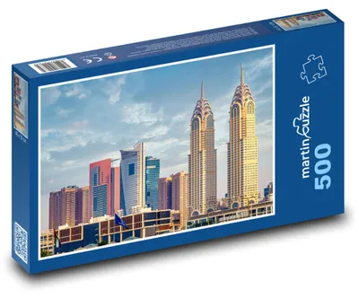 Zdjęcie produktu dla Puzzle 500 Panorama świata wieżowców - martinpuzzle