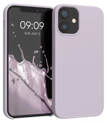 Produktbild von kwmobile Handyhülle für iPhone 12 mini Hülle, für iPhone 12 mini Case - Hülle Silikon - kabelloses Laden - Purple Cloud