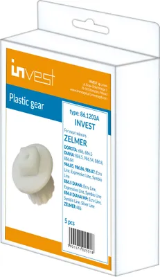 Produktbild von 5 części do maszynki do mielenia mięsa z plastikową przekładnią do Zelmer A861203
