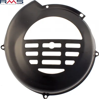 Image de RMS Couverture de ventilateur noir compatible avec Vespa 125 - 200 PX / PE - sans E-Start