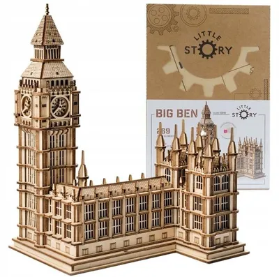 Produktbild von Little Story Holzmodell 3D Big Ben Denkspiel 269 Teile