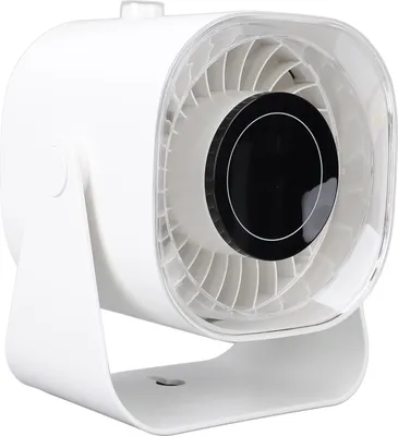 Obrázek produktu pro Stolní ventilátor 100 rychlostí Digitální displej 220 Nastavitelný stolní ventilátor Tichý nástěnný přenosný dobíjecí pro venkovní kempování Bílý
