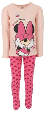 Produktbild von Minnie Mouse Kinder Pyjama Rosa mit niedlichen Motiven, weich und bequem