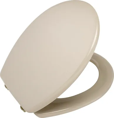 Produktbild von WENKO 123097100 WC-Sitz Topas - Fix-Clip Hygiene Kunststoffbefestigung, antibakteriell, Duroplast, beige