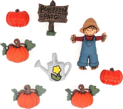 Produktbild von Dress It Up Knöpfe mit Naturmotiven : Kürbisfeld, Pumpkin Patch Naturmotive: Kürbisfeld, Pumpkin Patch