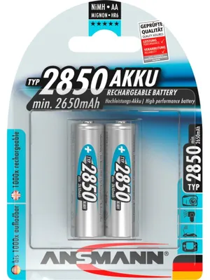 Produktbild von ANSMANN Mignon AA Akku 2850 mAh Hohe Kapazität