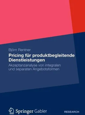 Obrázek produktu pro Pricing für produktbegleitende Dienstleistungen