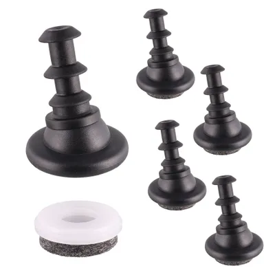 Produktbild von WAGNER QuickClick® 4er-Set Gelenkgleiter zum Einstecken in Rohr Ø 12 / 16 mm, Filz ULTRASOFT Ø 25 mm, DE Ware - 16781000