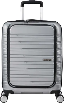 Produktbild von American Tourister Trolley mit Laptopfach Flashline Spinner 55 / 20 Frontloader Sky Silver grau