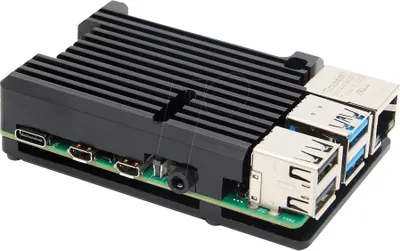 Image de Joy-IT Boîtier en aluminium "BLOCK" pour Raspberry Pi 4 B