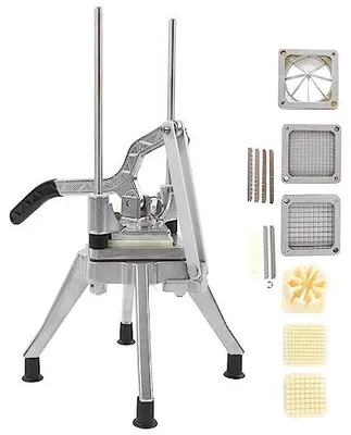 Produktbild von Pommes Schneider aus Edelstahl - Professioneller Gemüseschneider - Ergonomisches Design
