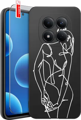 Produktbild von Hülle für Xiaomi Redmi Note 15 Pro 4G | Designs | Mattes Silikon-Case + Displayschutzglas