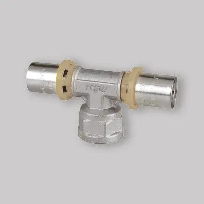 Produktbild von Druckverbinder, T-Form, Innengewinde, für Mehrschichtrohre, ICMA, 32 x 1" x 32
