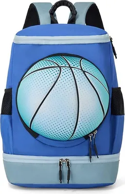 Immagine prodotto di INF Zaino Sportivo Multifunzionale con Scomparti per Palla e Scarpe Blu