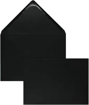 Produktbild von Briefumschläge 225x315mm 160g/qm gummiert VE=100 Stück schwarz