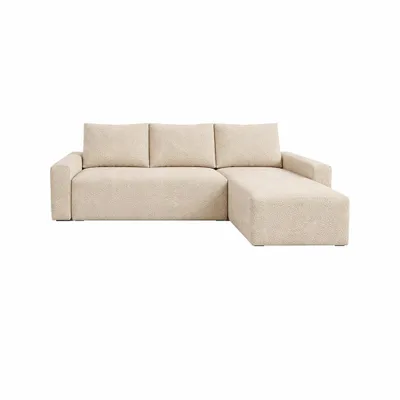 Produktbild von Ecksofa POTARO mit Schlaffunktion L-Form, Sofa mit Bettkasten, Wohnzimmersofa, Couch, Soffa, Bettsofa Elle 06 | MIPLO
