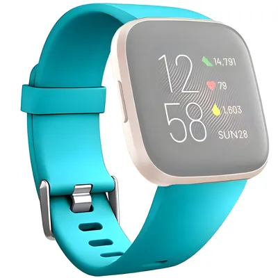 Produktbild von Smartwatch-Band geeignet für Fitbit Versa Lite / Versa / Versa 2 - Uhrenarmband - Grün/Blau - Large