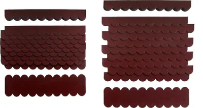 Produktbild von crash-marek, Mini Dachschindeln Weinrot, Bitumen, Pappe, Brunnendach, Insektenhotel, Vogelhäuser, Spielhaus, Hundehütte, Kaninchen-Hasenstall, Villa