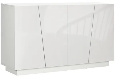 Immagine prodotto di Mobile Multiuso 4 Ante 150x40x88 cm in Truciolato Bianco