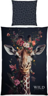 Produktbild von Herding Bettwäsche Wild Flowers" bunt 1x 135x200 cm + 1x 80x80 cm"