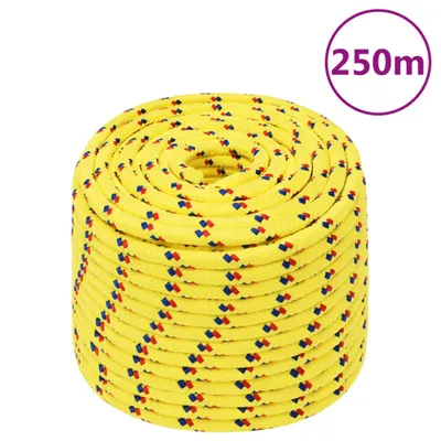 Zdjęcie produktu dla Vidaxl -Bootseil 12 mm 250 m Polypropylengelb