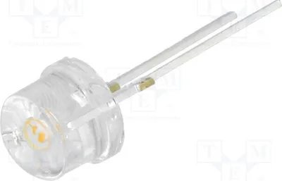 Produktbild von 1x LED orange 8mm Rastermaß: 5,16mm  140° 28÷35lm OS5OG387E1U LED Dioden THT 8mm
