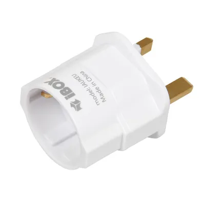 Zdjęcie produktu dla Adapter gniazda zasilania UK to EU iBOX IAUKEU