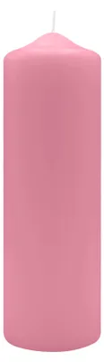 Produktbild von Spitzkopf Stumpen Kerzen Altrosa 25 x Ø 8 cm, 6 Stück