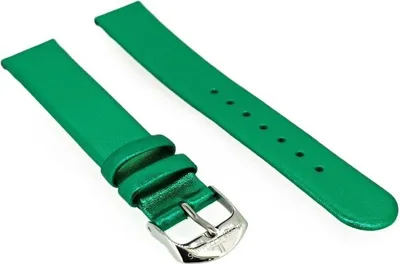 Produktbild von Jacques Lemans | Uhrenarmband 16mm Leder grün glänzend 1-2056D
