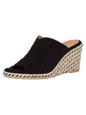 Produktbild von Damen Keilpantolette schwarz von TAMARIS aus Textil von Größe 36 bis 41