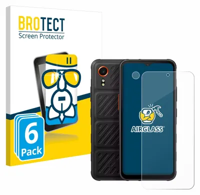 Produktbild von 6x BROTECT Schutzglas für Samsung Galaxy XCover 7 (Display+Kamera) Schutzfolie Panzer Folie Glas Display Schutz klar