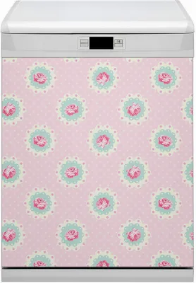 Obrázek produktu pro Magnety Dekorativní magnetická fólie do myčky 60x70 cm kuchyňská - růže a tečky