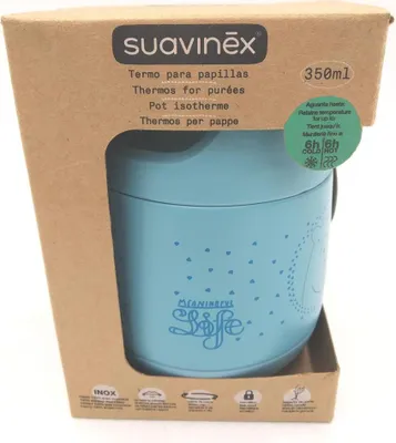 Obrázek produktu pro Suavinex Thermo nádoba na chléb, 350 ml, krabička na kaši, cestovní krabička na dětskou výživu, bezpečnost