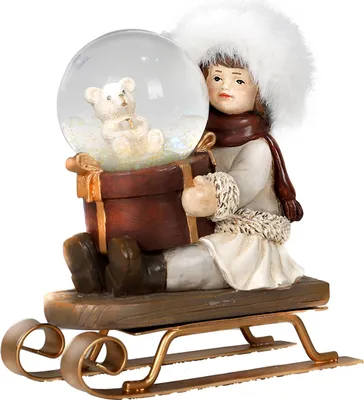 Produktbild von Schlittenmädchen mit Schneekugel