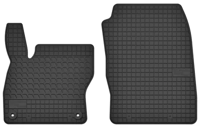 Produktbild von Gummi-Fußmatten Vorne für Ford Focus MK3 2010-2018 (Schrägheck/Limousine/Kombi) – 2-tlg, Schwarz, passgenau – Wielganizator SolidTread