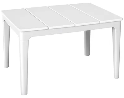 Obrázek produktu pro Plastový přenosný stolek pro zahradu a balkon | Barva: krémová | Rozměry: 53 x 70 x 39 cm