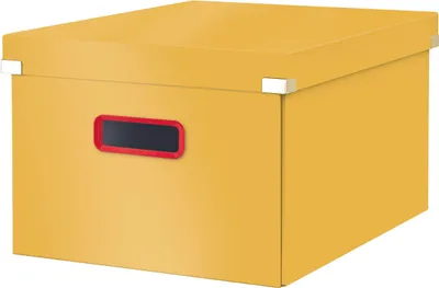 Image de LEITZ 53480019 LEITZ Click & Store Cosy Aufbewahrungsbox 18,5 l gelb 28,1 x 37,0 x 20,0 cm