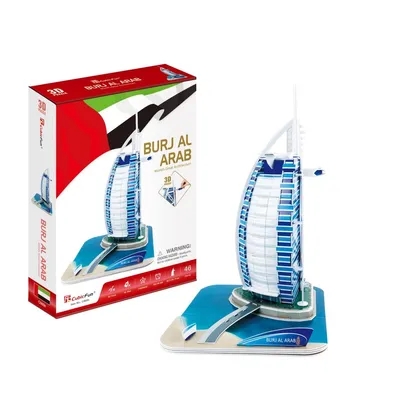 Produktbild von 3D-Puzzle Burj. Wolkenkratzer. 44 Teile.